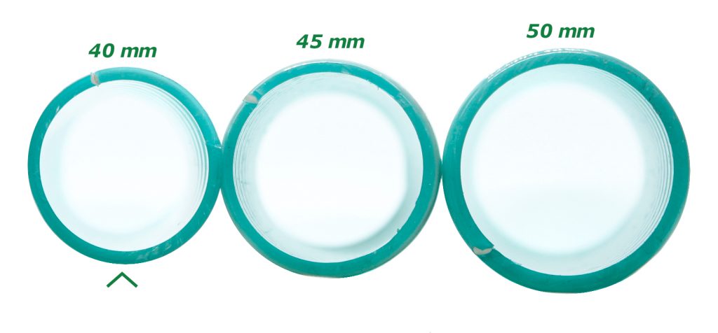 Nedløpsslanger 40mm